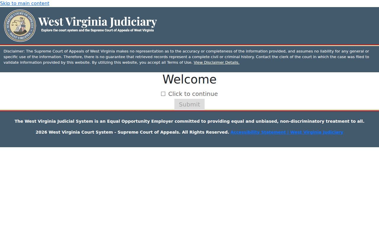 Wayne County docket search using the official magistrate case search