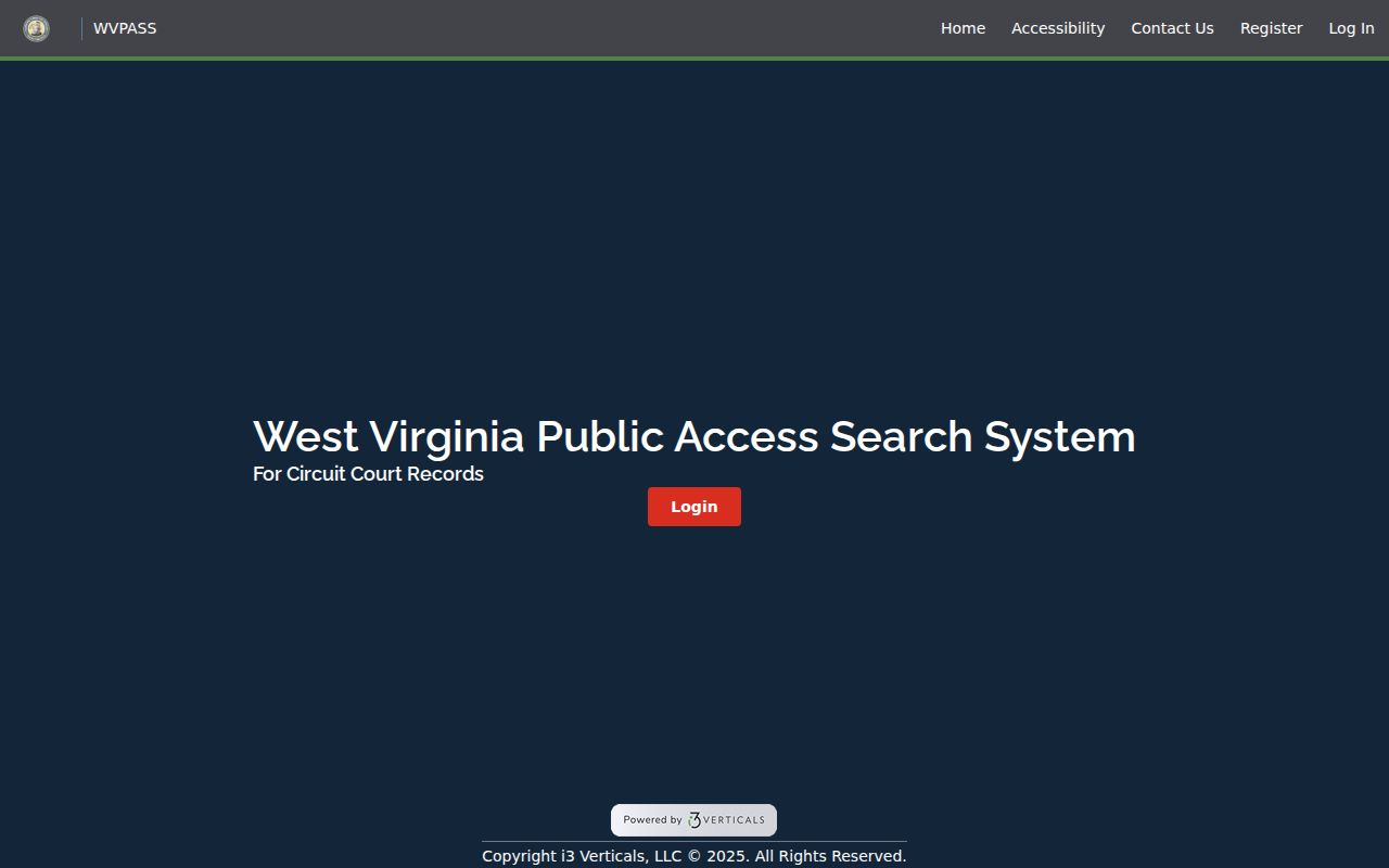 Wayne County docket search through the official WVPASS circuit portal